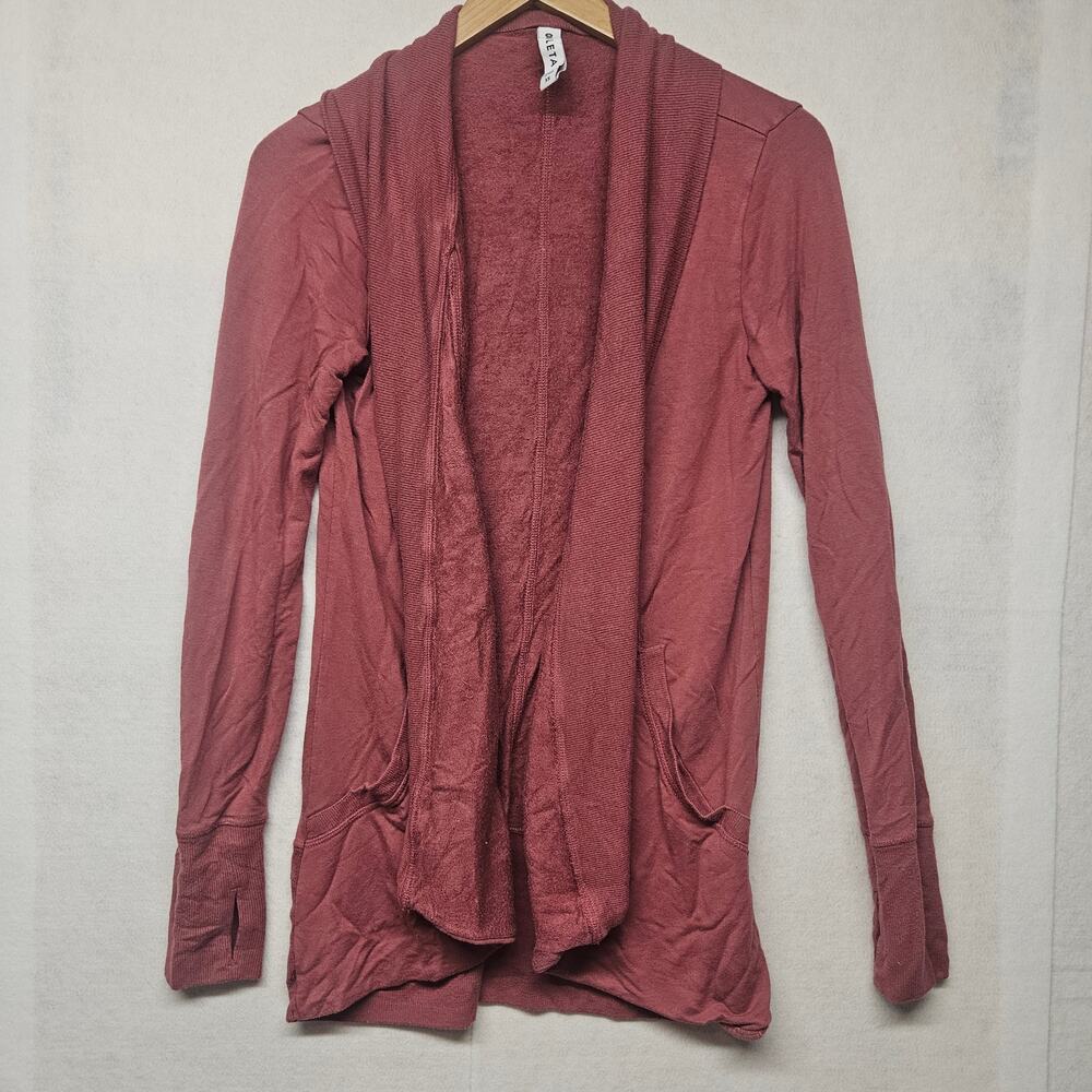 Athleta Nirvana Pranayama Wrap Cardigan Tawny Rose Pink Mauve Size XS
